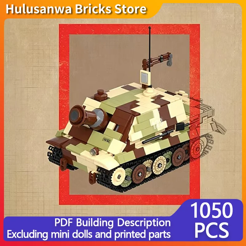 

Heavy Military Tanks Model MOC Building Bricks War Equipment Modular Technology Gifts Holiday Assemble Children Toys Suit