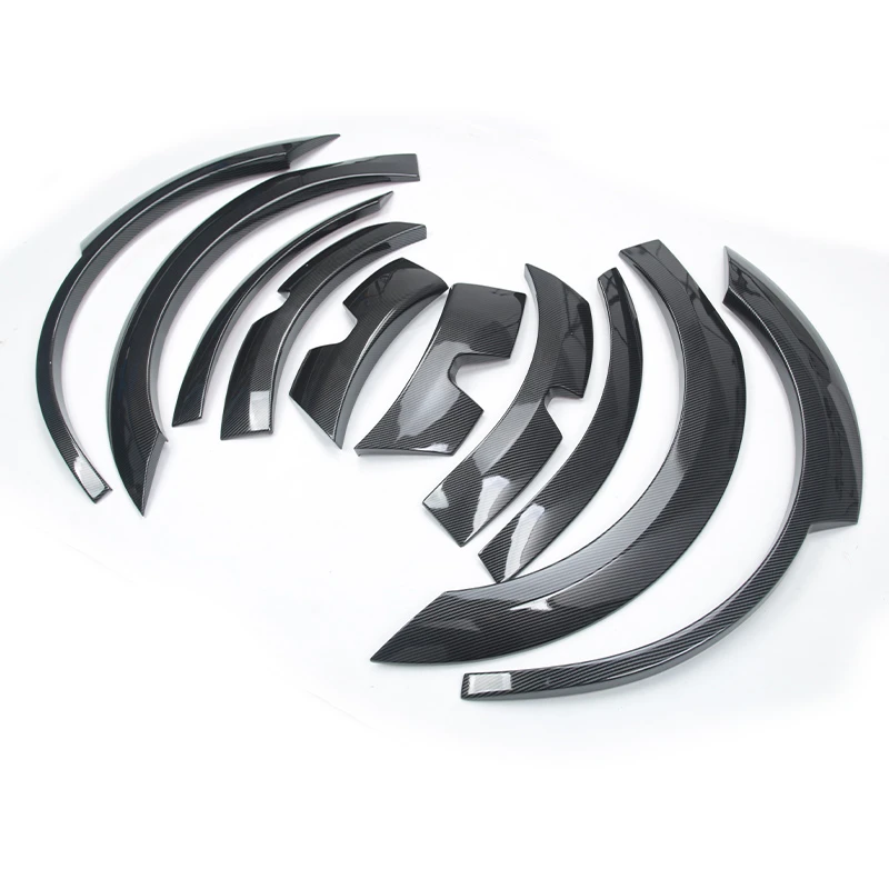Universal Carbon Fiber Car Wheel Eyebrow Trim Splash Mudguards Exterior Accessories