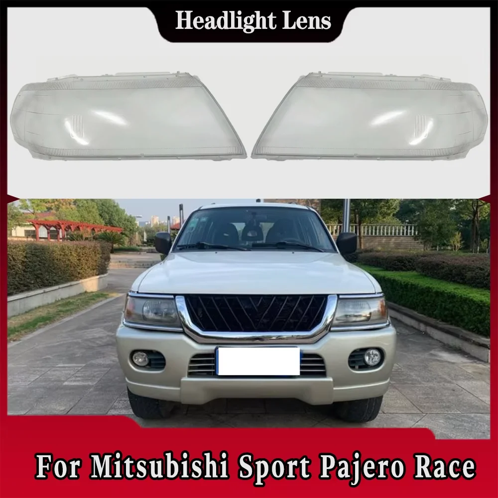

Front Lamp Shade Headlight Mask Shell Transparent Cover Lens Replace The Original Lampshade For Mitsubishi Sport Pajero Race