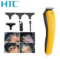 HTC USB Rechargeable Electric Hair Clippers Trimmers for Men Adults Kids Safety Professional Cordless Hair Cutter Machine