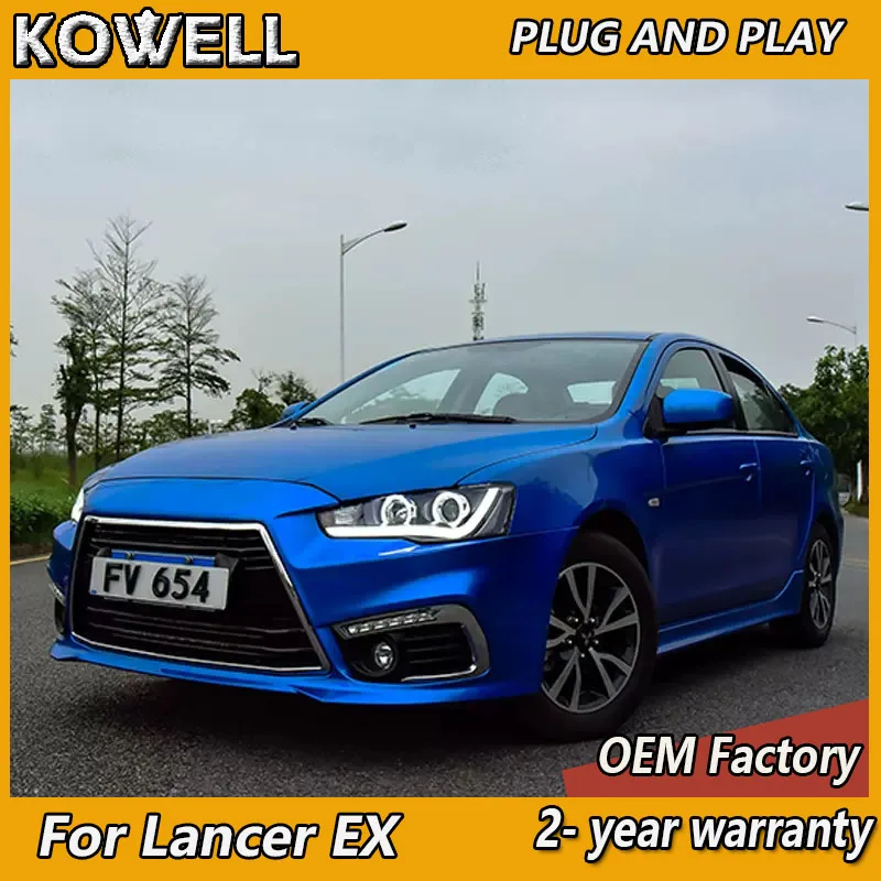 

Стайлинг автомобиля для фар Mitsubishi Lancer 2009-2016 Lancer EX, фары DRL, указатель поворота, ближний свет, линза проектора