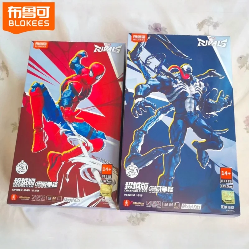 

Новые фигурки Blokees Marvel Champion Class: Человек-паук, Веном. Подвижные коллекционные модели, подарок для коллекционеров.