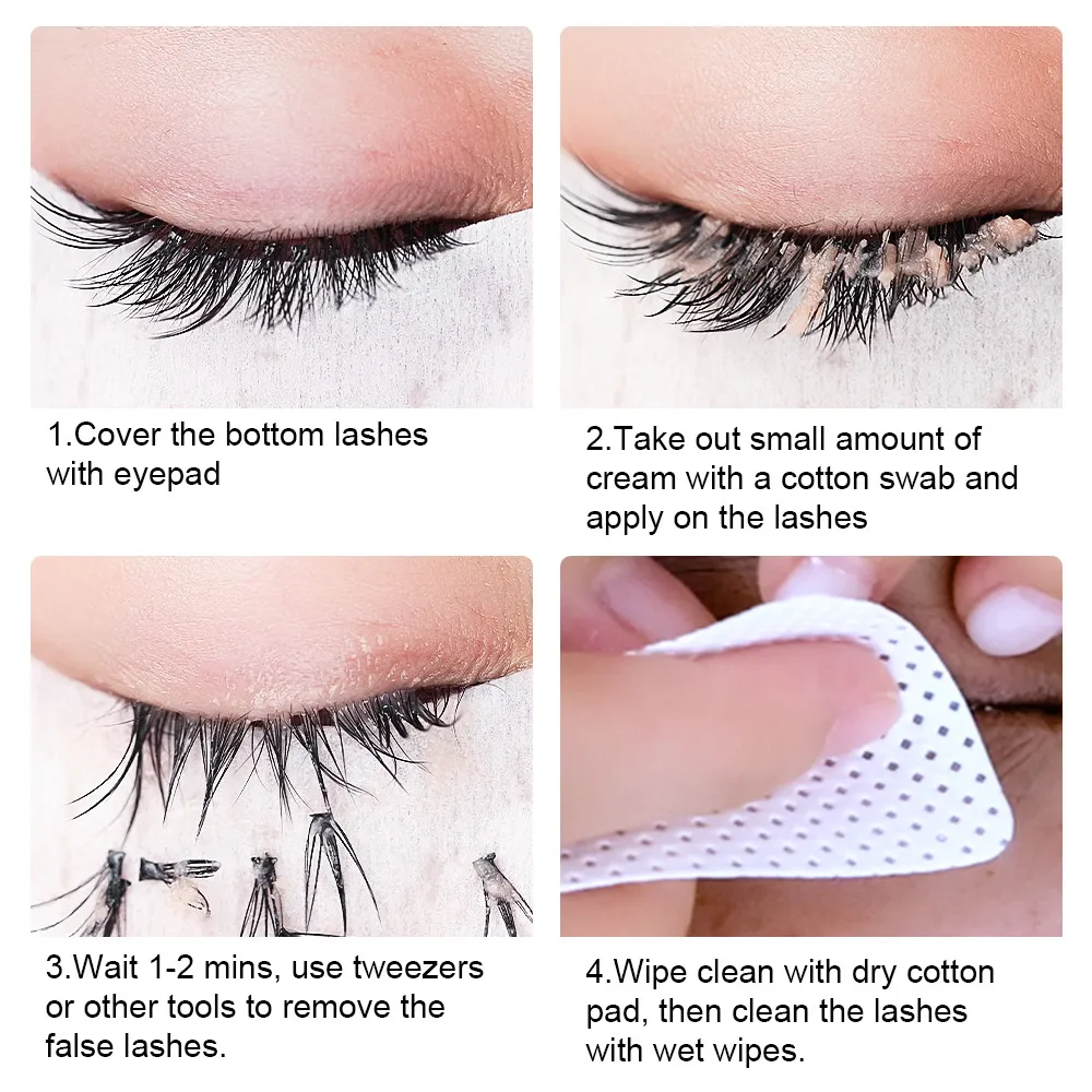 False Eyelash Glue Removal Grafting Eyelash Glue Adhesive Remover Gel Fruit Smell Cream Jelly Remover Essential Makeup Tool