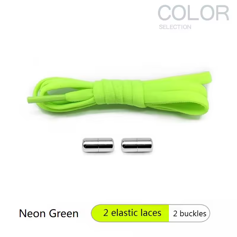 4Pcs/1Pair 100cm Elastic No Tie Shoelaces Metal Lock Shoe Laces For Kids Adult Sneakers Quick Shoelaces Semicircle Shoestrings - Image 12