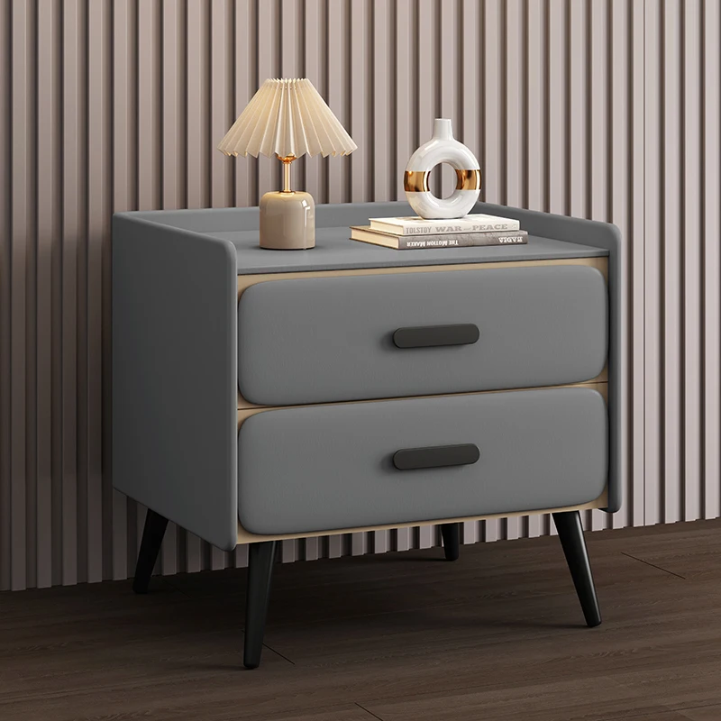 طاولة قهوة متنقلة بجانب السرير وغرفة نوم منخفضة وأدراج فاخرة لتخزين منضدة خشبية منظم أثاث الفندق Mesa De Noche