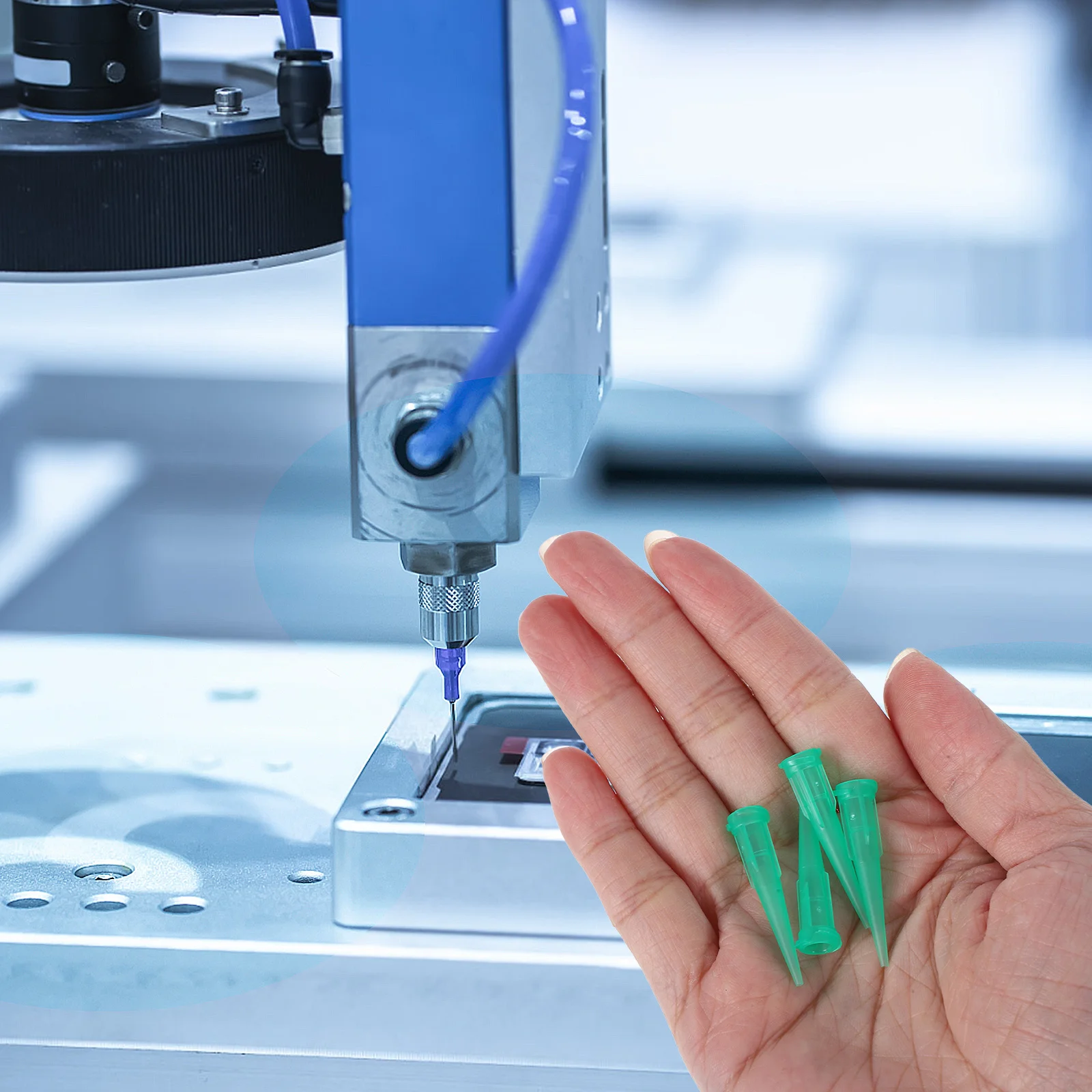 

100Pcs Dispensing Nozzle Tips for Glue Bottles Laboratory Grade Precision Plastic Nozzles Replacements for Industrial and