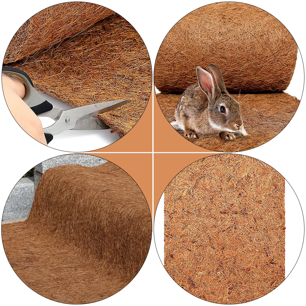 

Coir Pet Mat Durable Weather Resistant Breathable Biodegradable Reptile Bed Climb Habitat Supply Carpet Accessories Pad