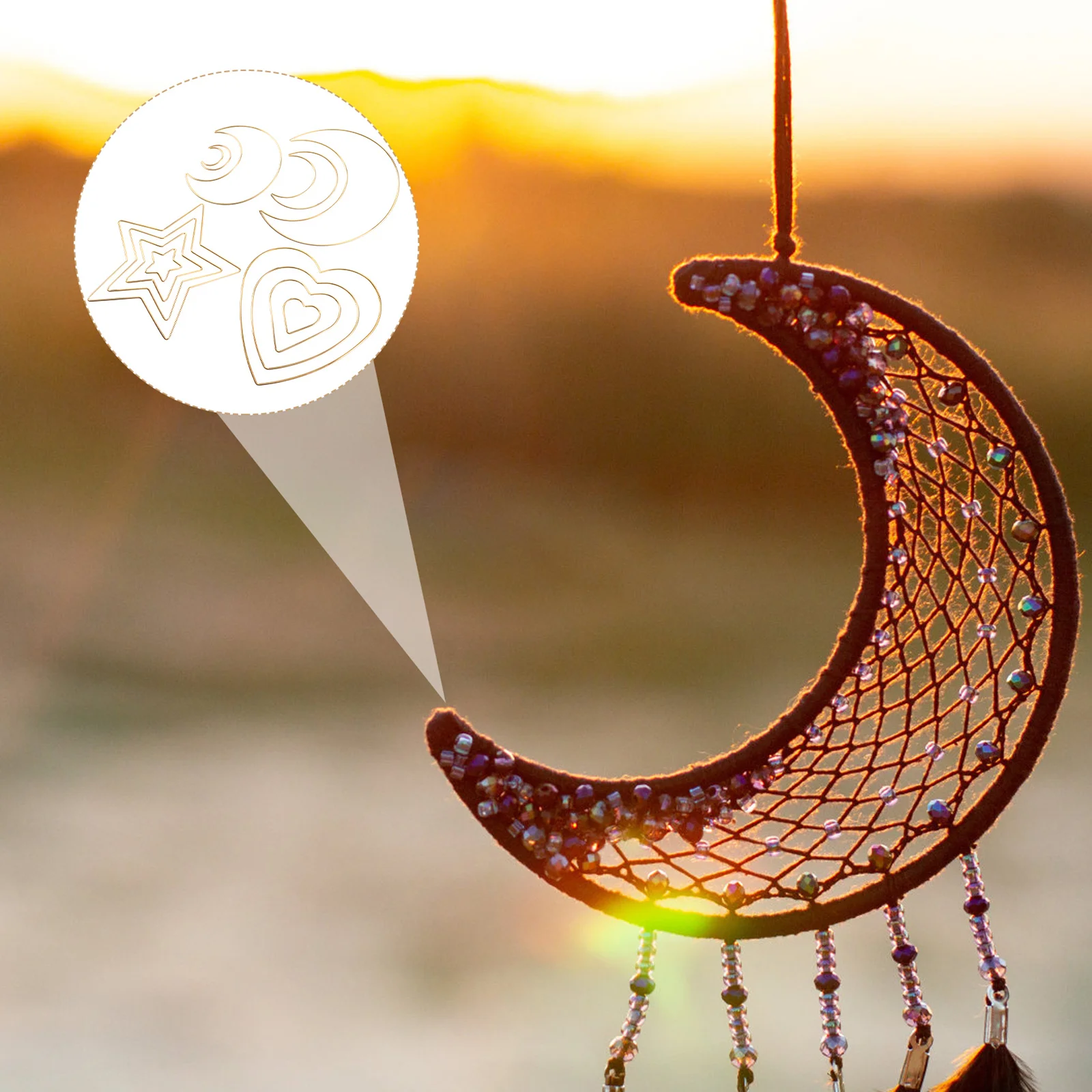 

12 шт. металлические кольца «Ловец снов» в форме звезды DIY обручи из макраме для дня рождения, свадьбы, выпускного украшения