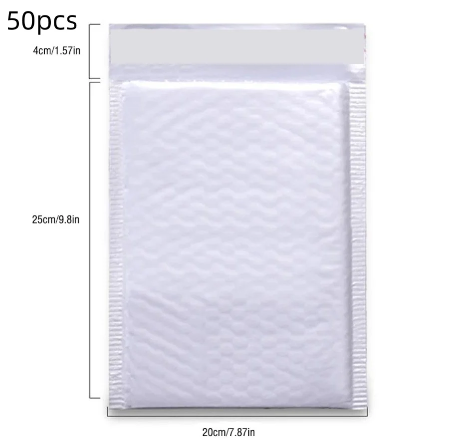 50 STKS 100 STKS Witte Multifunctionele Bubble Mailing Envelop Zelfklevende Verzegelde Express Verpakking Geschikt Voor Meerdere Scenario's