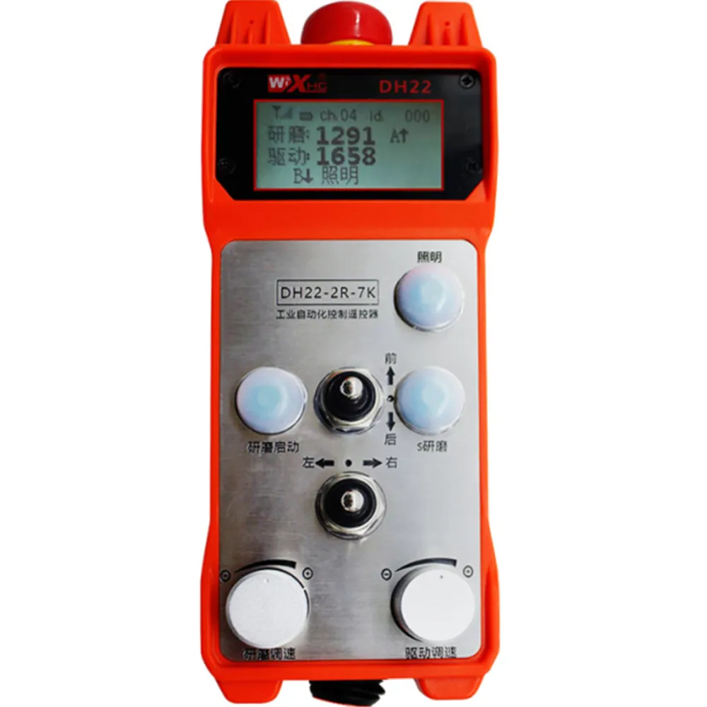 

2026 SELL WiXHC DH22 Multi-function Wireless Industrial Remote Control IP67 Waterproof Floor Grinder Controller for Construction