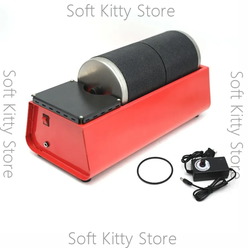 Double Drum Electric Polishing And Grinding Machine Variable Speed 230V Rubber Jewellery Low-speed Rotary Polisher