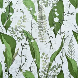 Vintage Flora lily of the valley Cotton Fabric for Kids Clothes Home Textile Sewing Quilting DIY Needlework Material