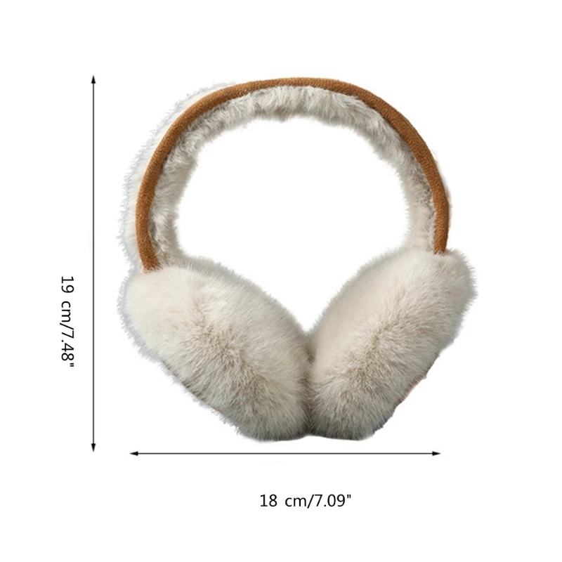 Unisex Foldable Earflap Ear Muffs Plush Warmer Stay Fashionable and Warm in Winter for Women N58F