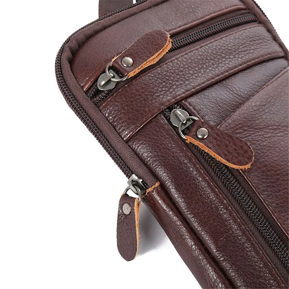 Men Multi-function Leather Shoulder Messenger Bag Handbag Belt Casual Leisure