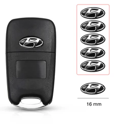 Autocollants d'emblème de clé de voiture en métal pour Hyundai Genesis N-LINE I10 I20 I30 I40 festin 20 festin 35 Kona Getz Veloster 4.3 fils 5 pièces