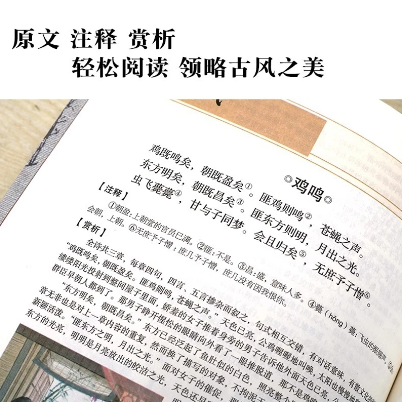 Colorful Illustrations of The Complete Collection of The Book of Songs, Classic Books on Chinese Studies of The Book of Songs