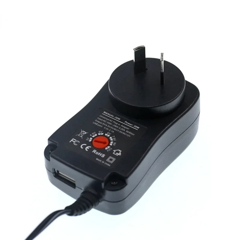 AC 110-240V DC 5V 6V 8V 9V 10V 12V 2A Universal Power Adapter Supply Charger adaptor EU US AU UK Adjustable power adapter