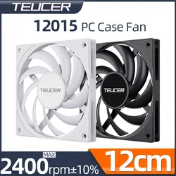 Teucer UT-12015 Ultrathin 15mm Thinckness 12cm Chassis Fan 12V/4Pin PWM FBD Bearing PC Case Cooling Ventilator for CPU Cooler