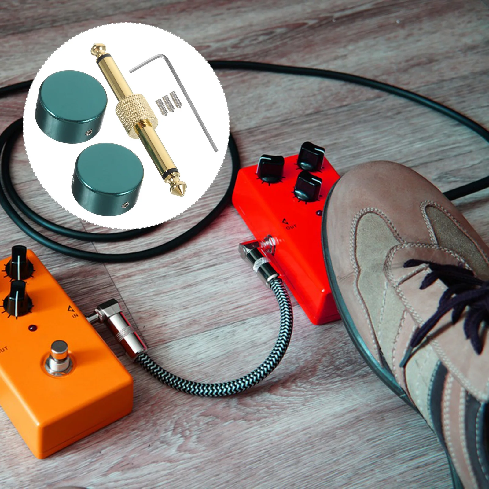 

1Set Guitar Pedal Button Cover Effect Pedal Couplers Metal Footswitch Button Caps Stable Sound Quality Guitar Effect Pedals