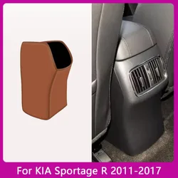 For KIA Sportage R 2011 2012 2013 2014 2015-2017 Car Armrest Mat Anti Kick Pad Microfiber Leather Protection Cover Accessories