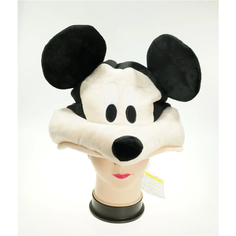 Disney Mickey Plush Hat Anime Cute Children Adult Party Birthday Gift Autumn Winter Plush Warm Christmas Hat Home Decoration