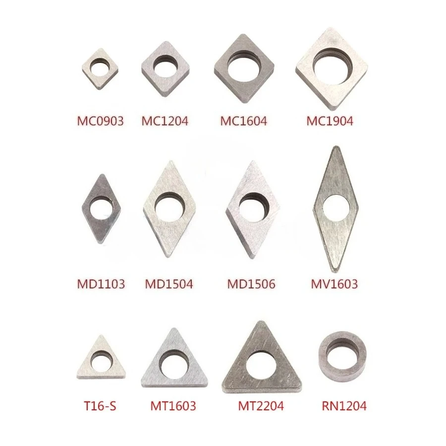 

MC0903 MC1204 MC1604/1904 MD1103/1504/1506 MV1603 T16-S MT1603 MT2204 Shim Lathe Accessories Carbide Inserts Knife Pad