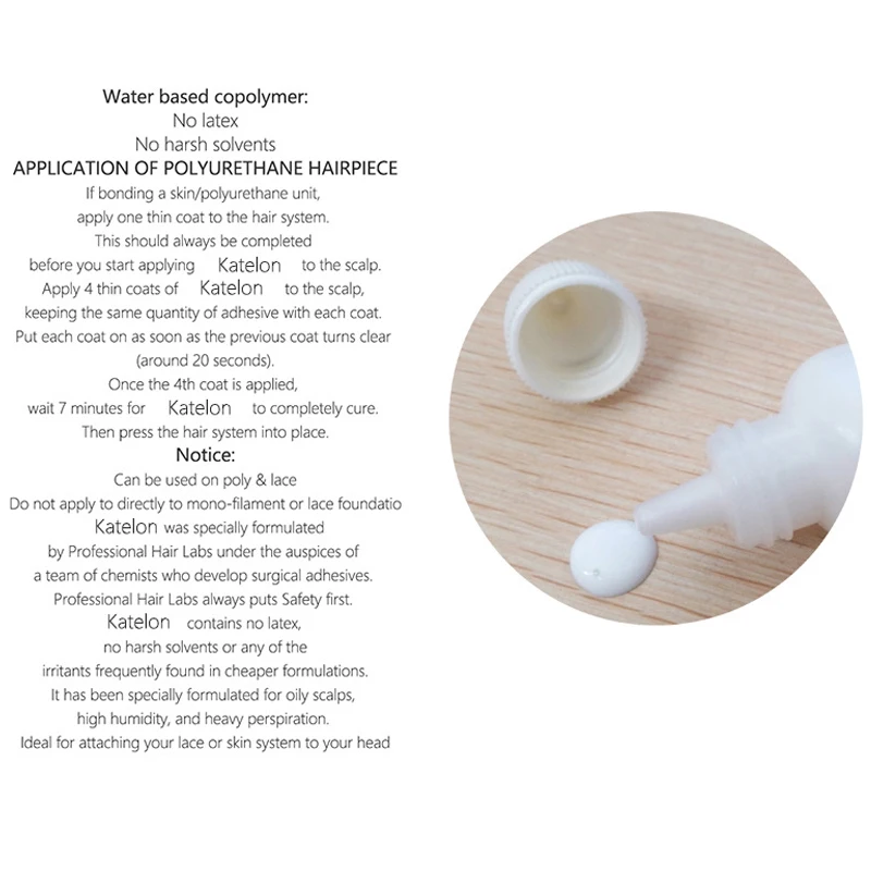 38ml Waterproof Glue For Hair Wig Glue For Lace Front Wig/Toupee/Closure/Hair Extension And Remover Super Bonding Adhesive Glue