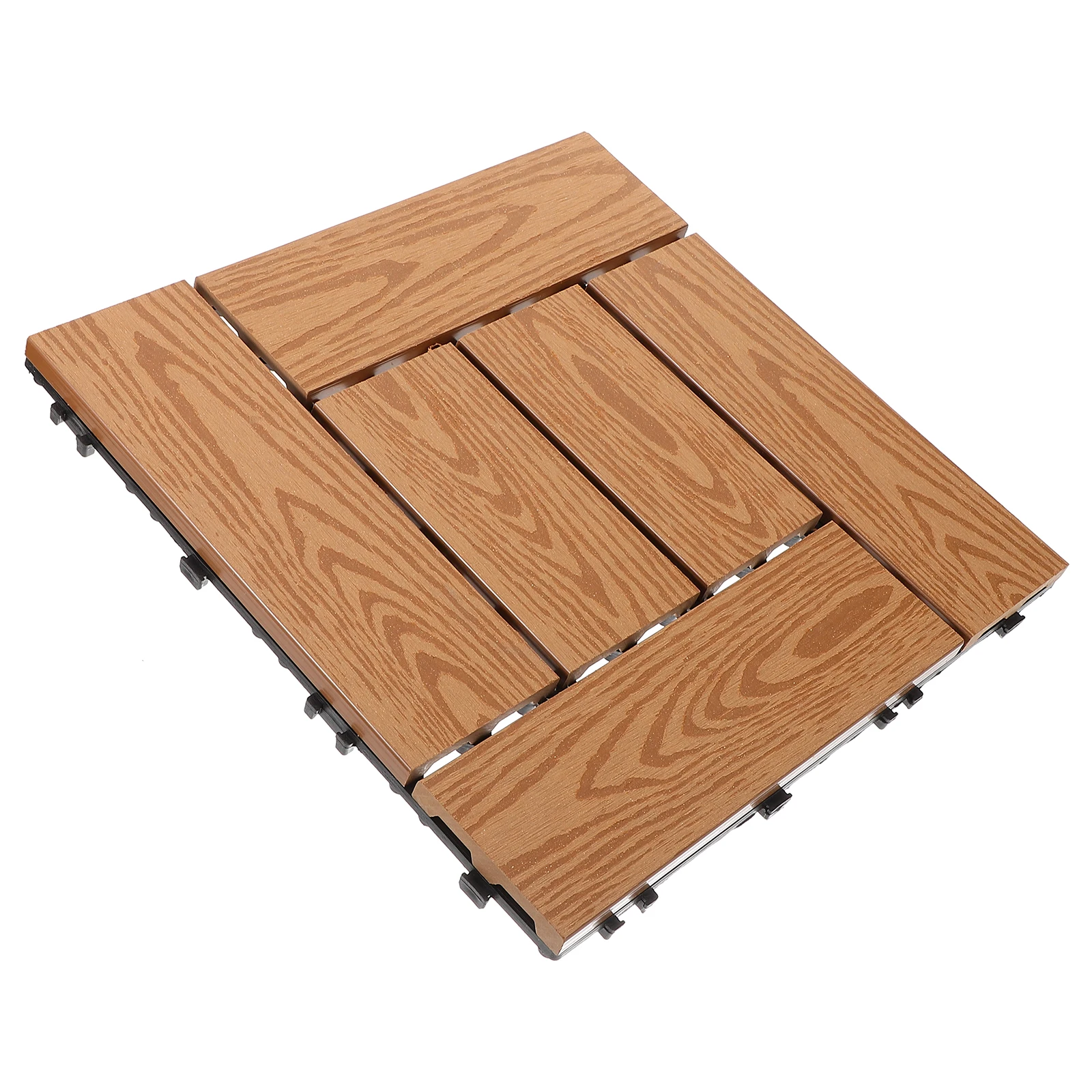 

Plastic Wood 1sqm Interlocking Deck Tile Balcony Yard Garden Durable WPC Floor Easy Interlocking Flooring Assembly Outdoor