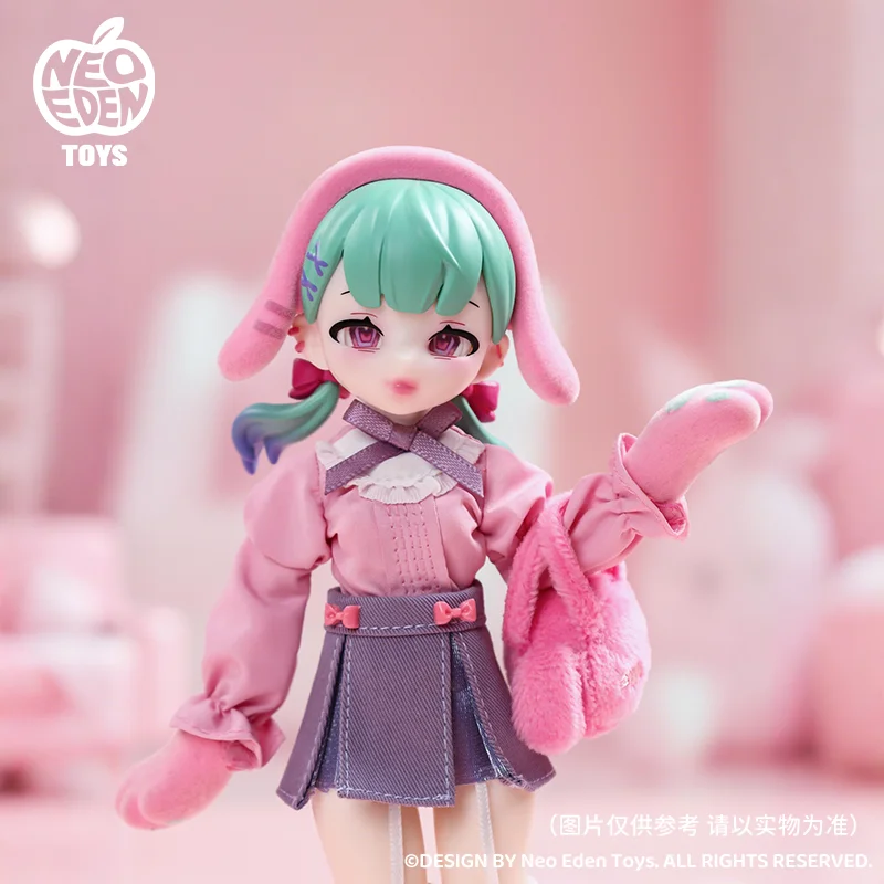 Em estoque cartão de suspensão eve lynna-coelho fofo mjd bonecas figuras ornamentos periféricos boneca de ação coleção de presente