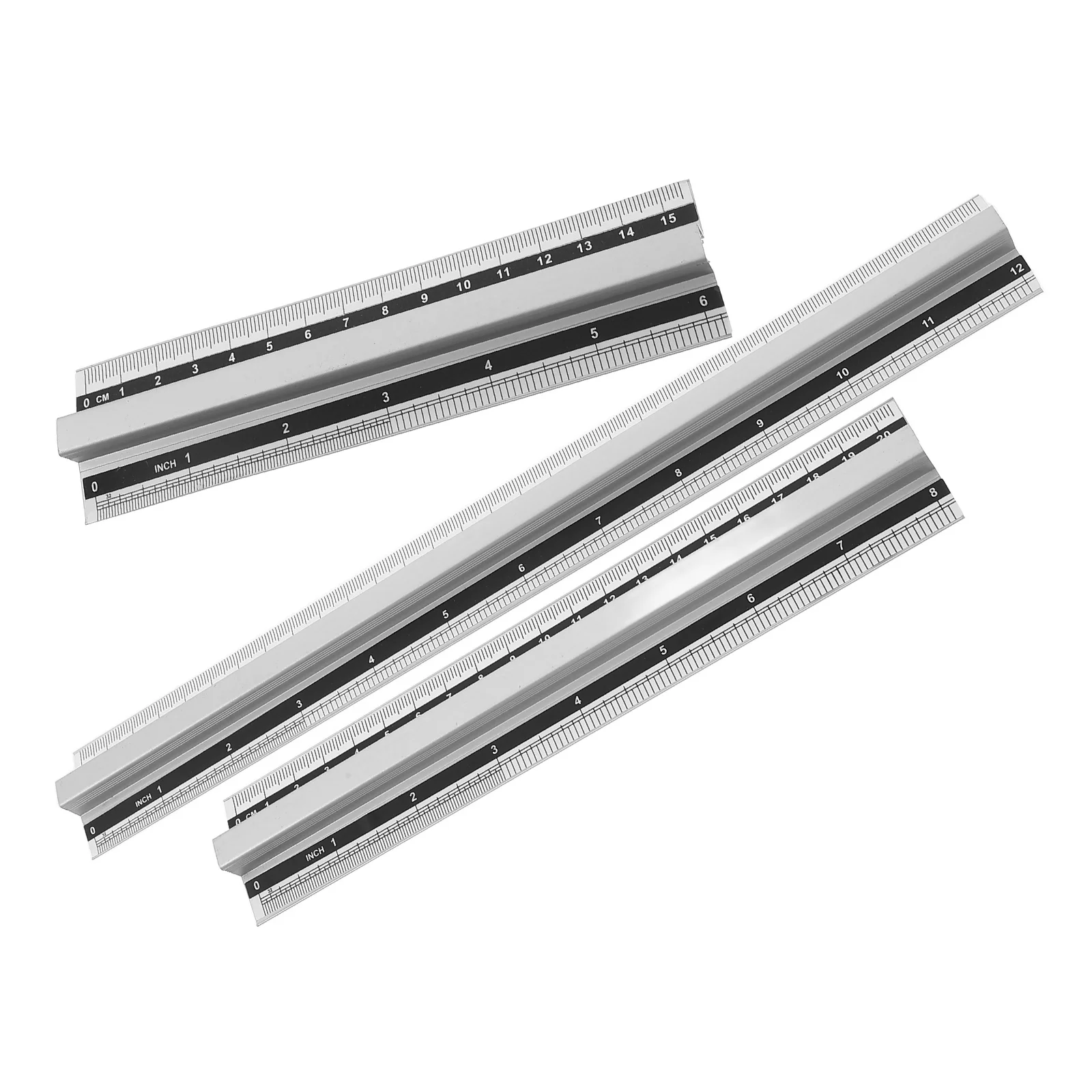 

Aluminum Ruler Set 15CM 20CM 30CM Kids Drawing Stationery Measuring Tool Geometry Office Accessory Multi Functional Rulers