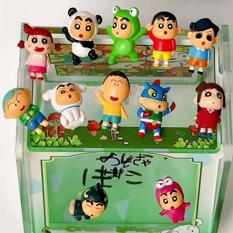

Crayon ShinChan, мини-фигурка, слепая коробка, игрушки, мини-милая кукла, модель персонажа из мультфильма, коллекция орнаментов, подарки-сюрпризы для детей