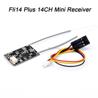 Fli14+ Fli14 Plus 14CH Mini Receiver W/ RSSI Output Compatible Flysky AFHDS-2A  for FS i6 i10 i6x Turnigy I6S RC Remote Control