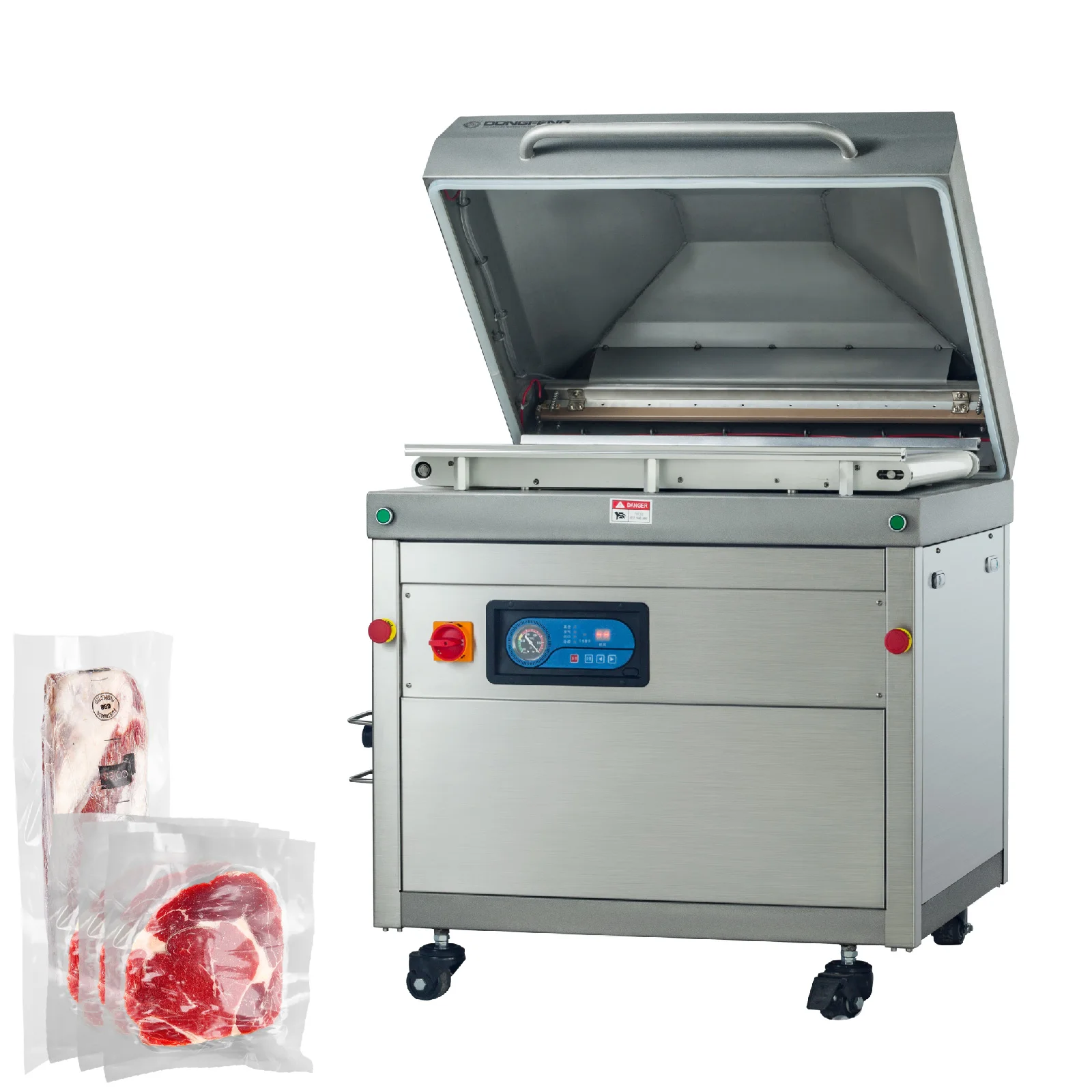 2024 Automatic Chamber Belt Beef Vacuum Packing Machine For Meat Food automatic pillow cushion rolling vacuum packing machine