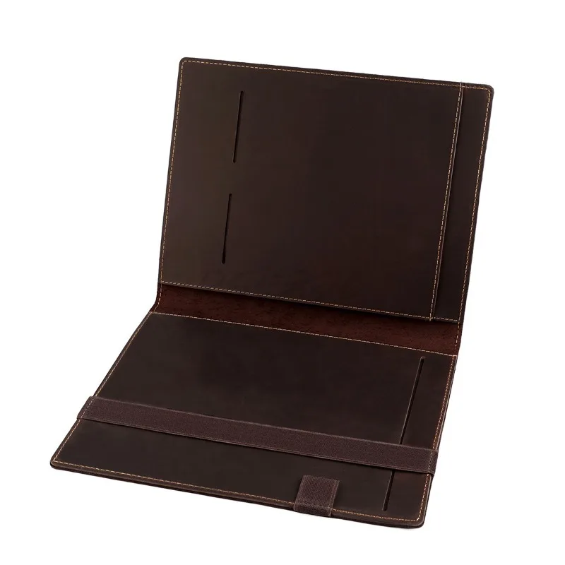 Retro Crazy Horse Skin A5 Paper Notebook Protective Leather Cover with Pen Position Multi Functional Protective Leather Cover