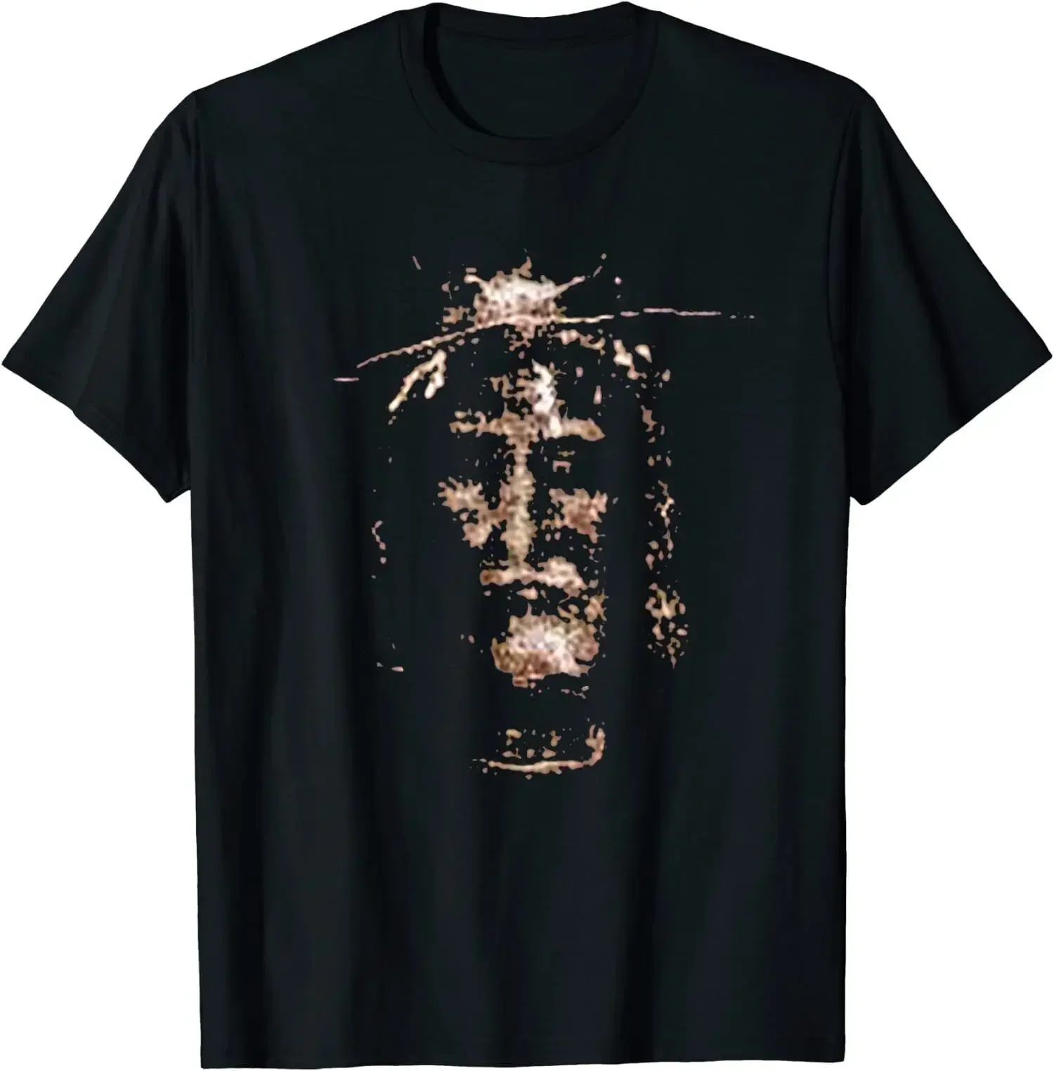 Jesus Holy Face of  O-Neck Cotton T Shirt Men Casual Vintage Tees Tops Dropshipping