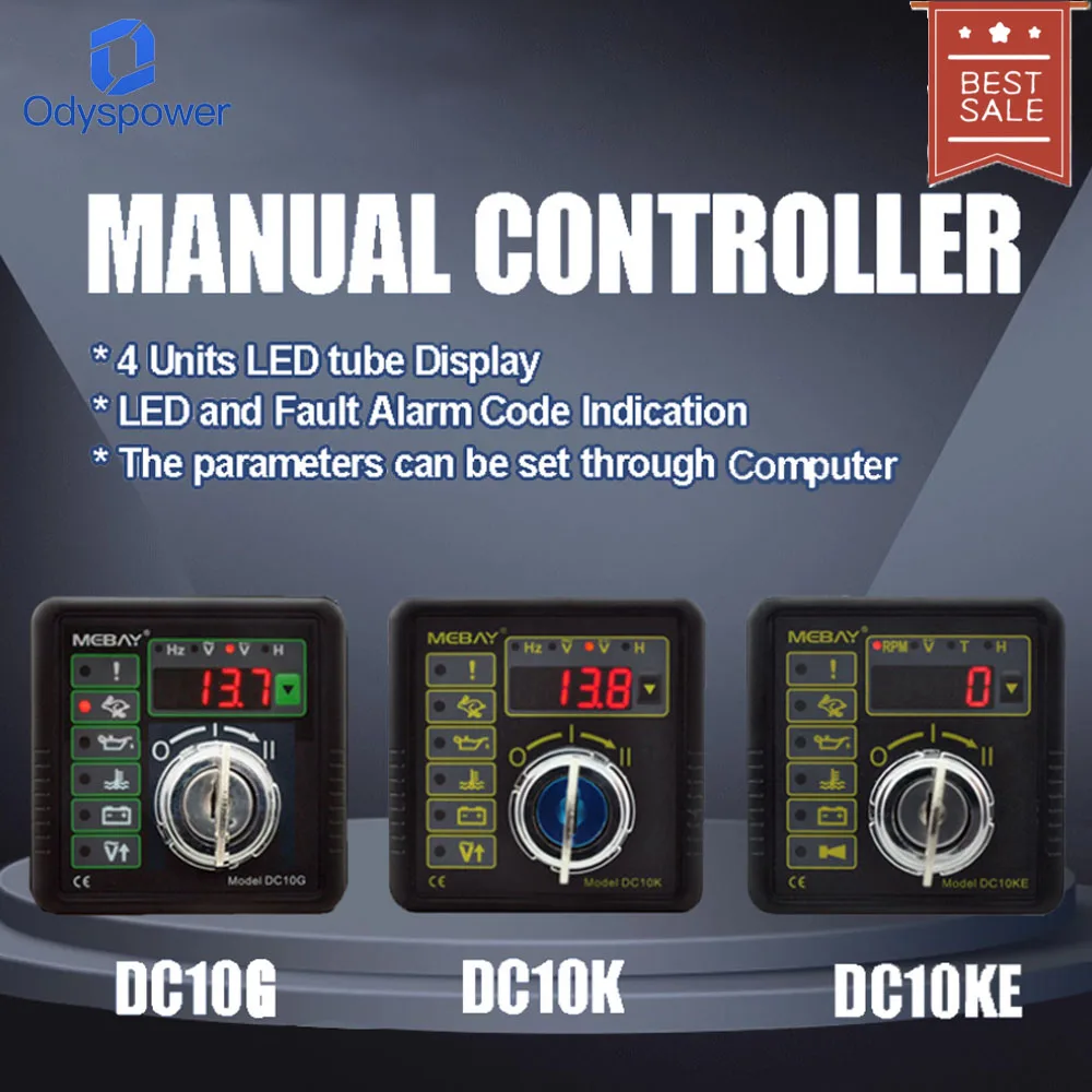 

New Multifunction DC10G DC10K Generator Set Controller Engine Manual Start And Stop Controller CE Certification MEBAY