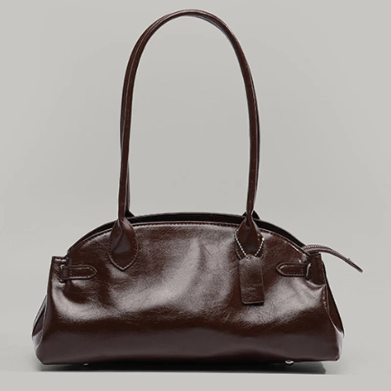 

2025 Новая сумка через плечо в стиле ретро, простая большая вместительная универсальная сумка-подушка, женская сумка