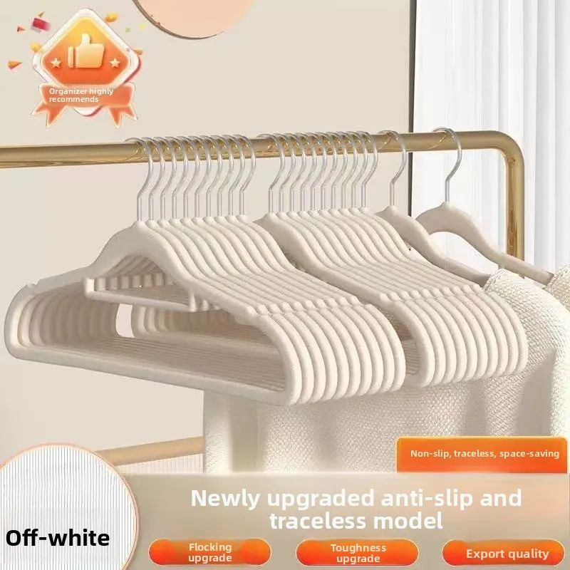 Durable Racks Hanger 10Pcs Flocked Hanger Home Non-slip Velvet Hangers Elegant Coat Clothes Hanger Strong