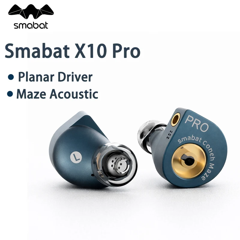 Smabat X10 PRO 10mm Planar Driver IEMs In Ear Monitor Hifi E