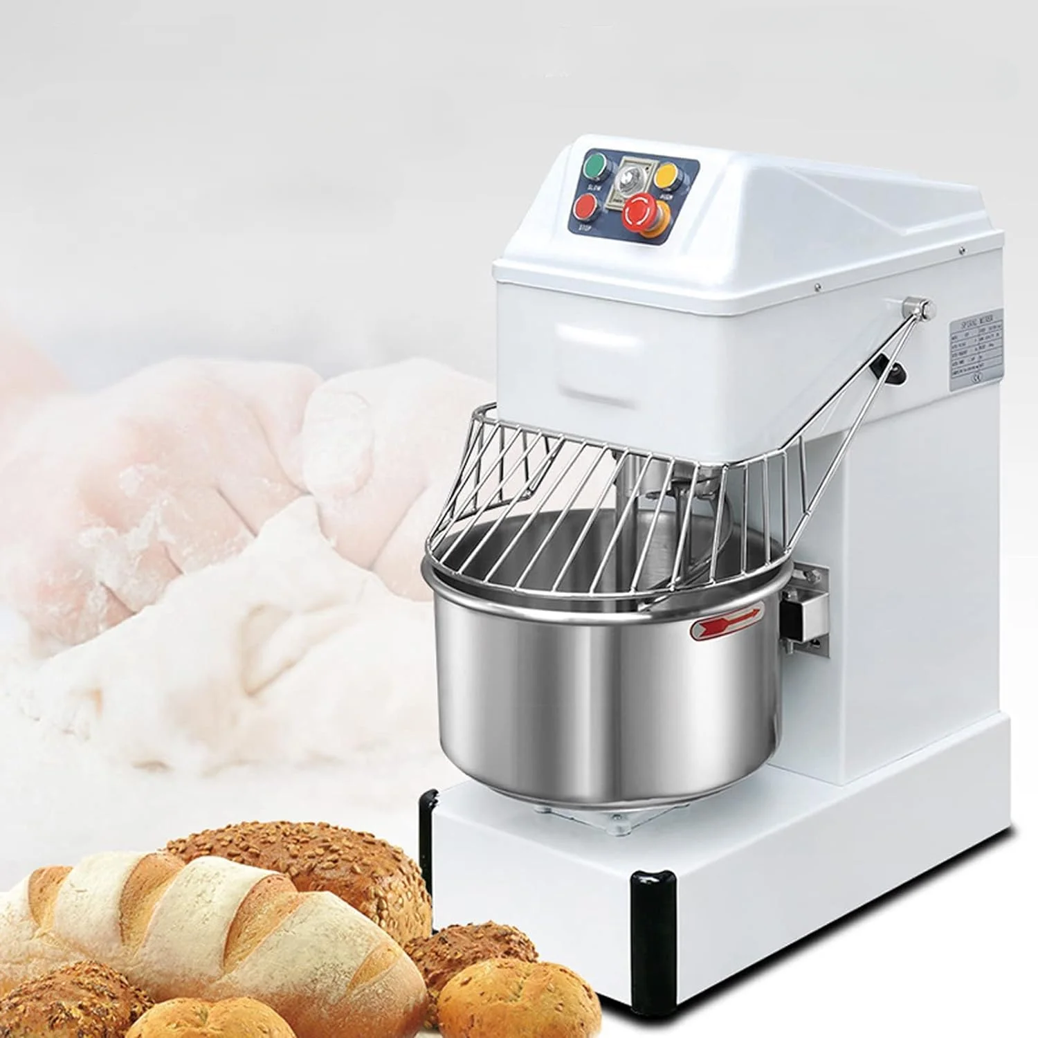 Bakery with HS30 L flour petrin amasadora de pan industrial spiral bread dough mixer kneading mixer