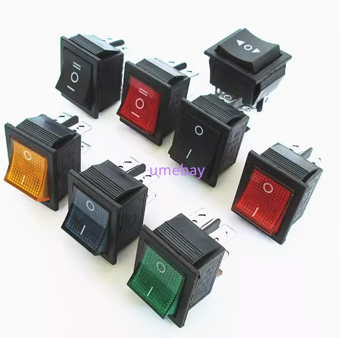 20pcs / KCD4 16A250V ship type switch rocker power reset button (4 legs, 6 legs, 2 gears, 3 gears with light)