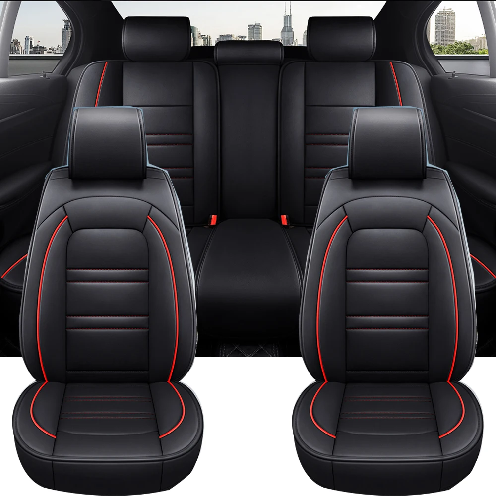 التغطية الكاملة بو الجلود مقعد السيارة يغطي لمازدا 3 CX-5 2 5 6 CX-3 CX-4 CX-7 CX-9 RX-8 CX-30 CX-50 اكسسوارات السيارات