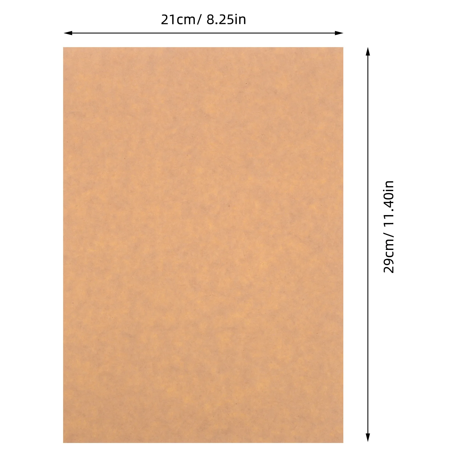 50 Sheets A4 Brown Kraft Paper Stickers Labels Printable Adhesive Label Paper for Storage Boxes Jars Filing System Workspace