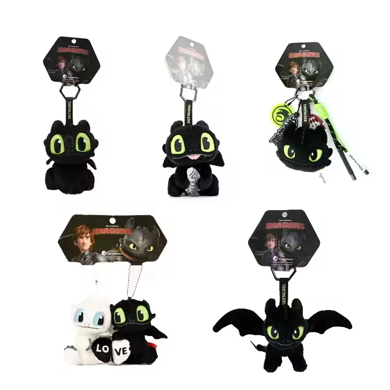 How to Train Your Dragon Toothless Plush Doll Pendant Bag Toothless Movie Peripheral Toys Cartoon Doll Gift Cap Accessories view 2