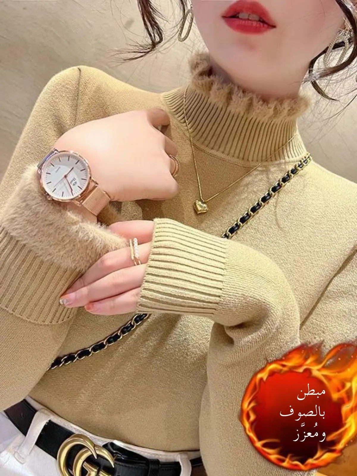 pull-a-manches-longues-epais-double-polaire-pour-femme-col-semi-montant-ensemble-trois-pieces-tendance-hiver-couche-de-base-chaude-et-confortable-s