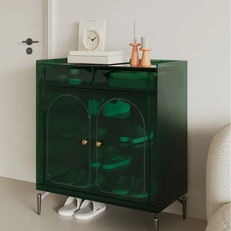 Aesthetic Plastic Shoe Cabinet Transparent Storage Designer Shoe Cabinet Display Luxury Ergonomic Zapatero Unique Furniture