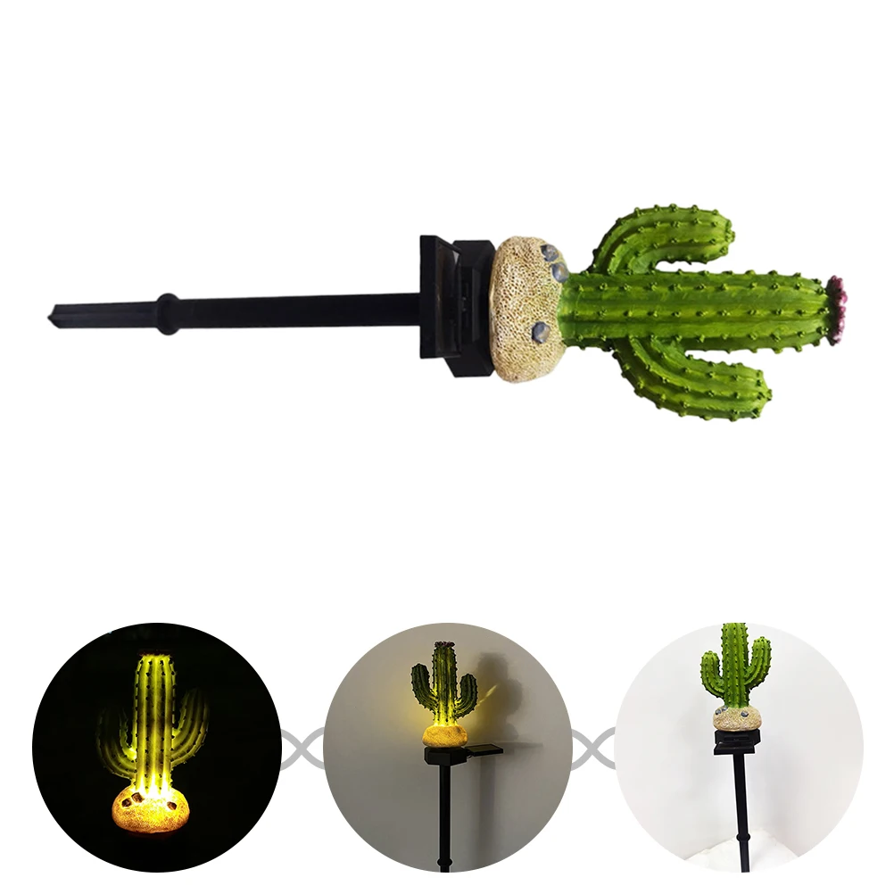 

Creative Solar Cactus Lamp Decorative Outdoor Ground Light Lawn Garden Stake Light Waterproof Landscape Lighting