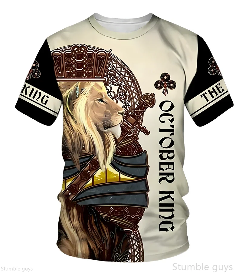 Herren Oversize Casual T-Shirt Sommer Anime-Print Locker Sitzend Kurzarm Atmungsaktiv Leichtgewichtig Große Größen Jersey-Oberteil