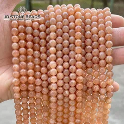 5A High Quality Natural Sunstone Beads Round Loose Spacer Gemstone Beads For Jewelry Making Diy Necklace Bracelet Accessories