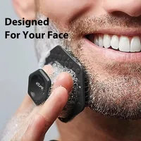 Men Silicone Face Scrubber Mini Manual Facial Cleansing Brush Deep Clean Blackhead Remover Shaving Massage Skin Exfoliator Tool 2